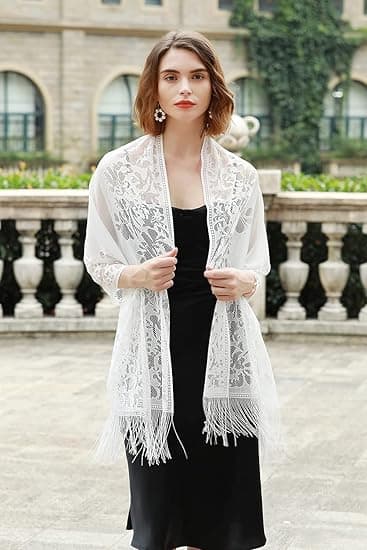 Shaws og wraps til aftenkjoler, tørklæder til kvinder, pashmina, bryllup, formel shawl