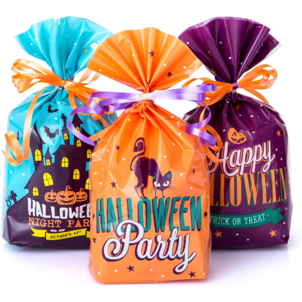 Pakke med 300 Halloween-slikposer Trick or Treat-pose Chokolade B