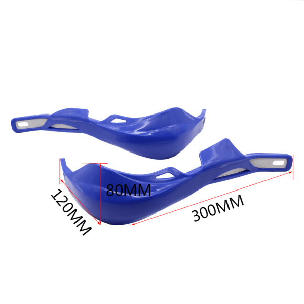 （blå）Universal Dirt Bike Hand Guards - För 22mm och 28mm Handleb