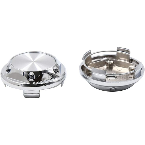 4 st 68 mm diameter 4 clips däckcenter hjulbilsnavkapselskydd silverton