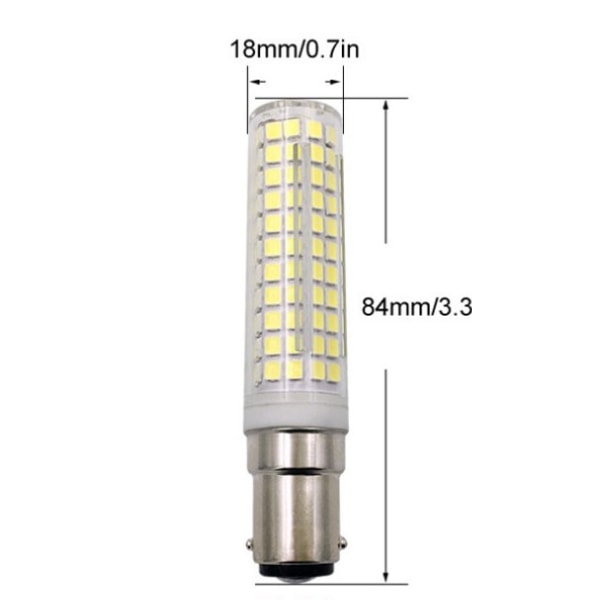 BA15D LED 5W Viileä valkoinen 6000K, 1500LM, AC 220-240V, Halogeeni G9 15