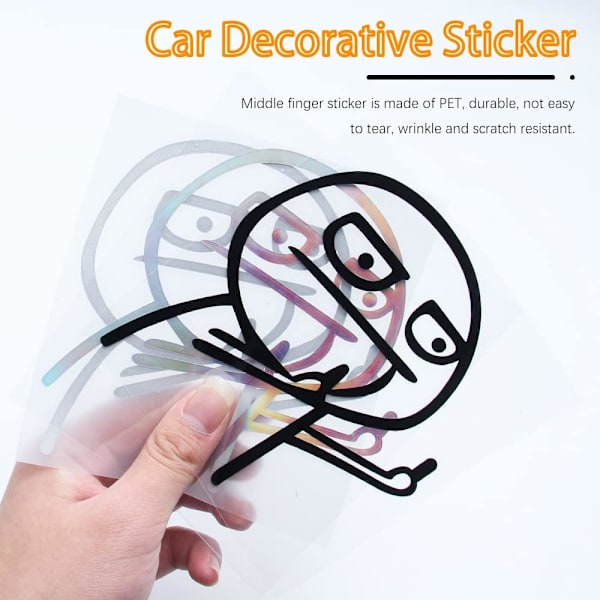 6 kappaletta keskisormi autotarroja keskisormi vinyyli Deca