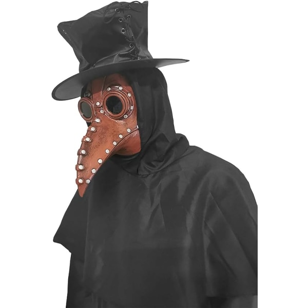 Halloween-mask, Stegosaurus Plague Doctor Bird Mask Lång näbb Cosplay Steampunk Halloween-kostym