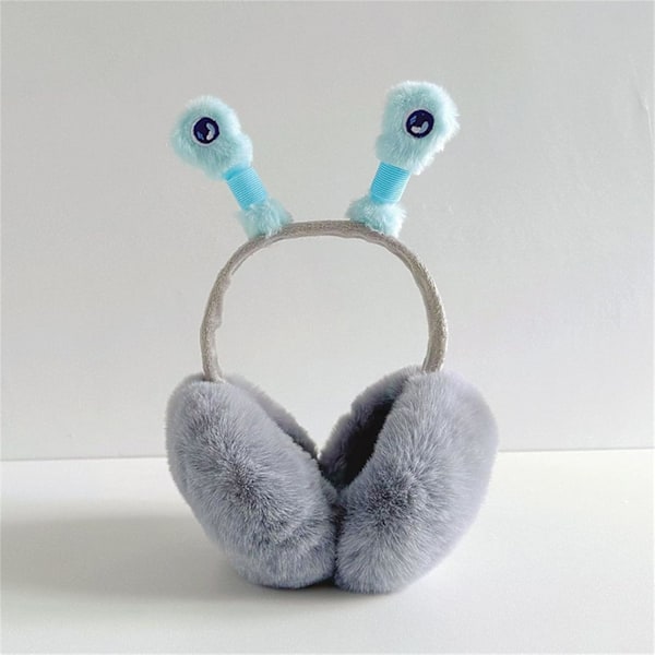 Sööt teokarvan korvanlämmittimet LED-valolla aikuisille ja lapsille, pojille ja tytöille, lämpimät ja pörröiset plushiset korvanlämmittimet pop-putkilla