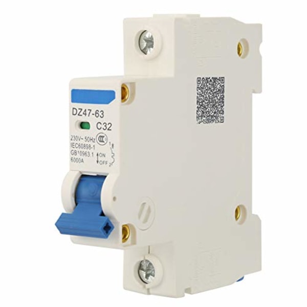 230VAC DZ47-63 1-napainen minikytkin katkaisukytkin DC-järjestelmille (32A)