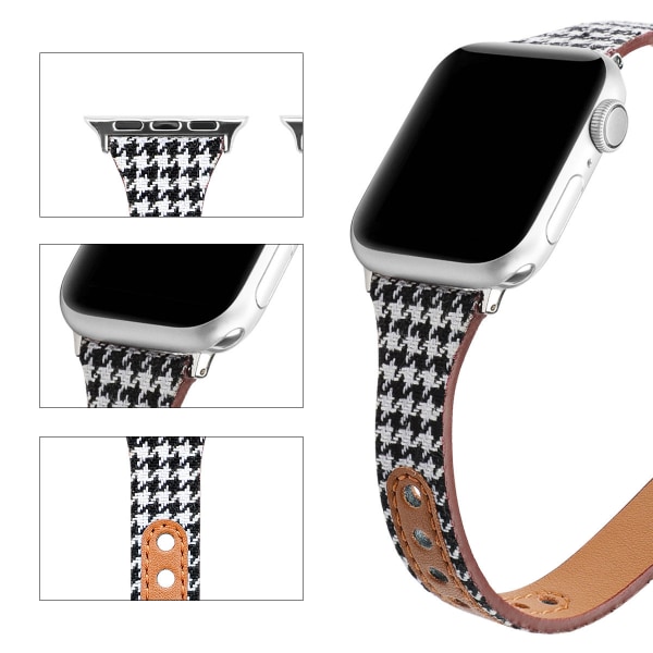 Retro Kompatibel for Apple Watch Armbånd 41mm 40mm 38mm Armbånd