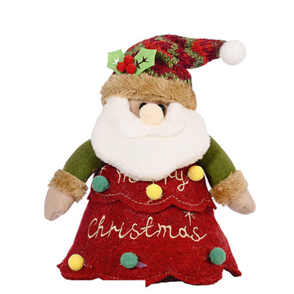 Small Christmas Gift Bags Red Santa Gift Doll Bag Cartoon Candy A