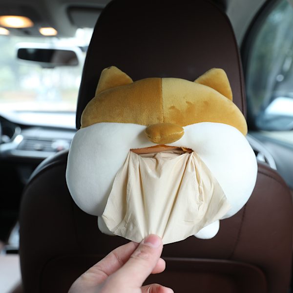 Dog sale tissue box