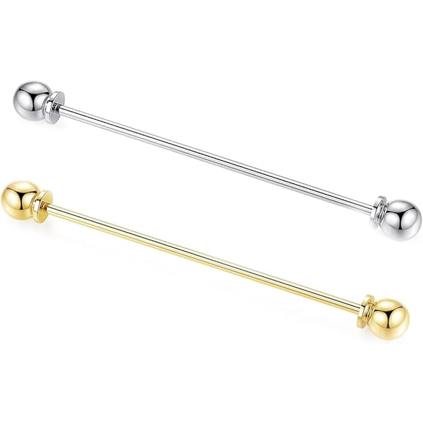 Skjortkrage-nål slipsklämma metall silver slipsklämma för män pojke skjortkrage-klämma slipsnål för män skjorta