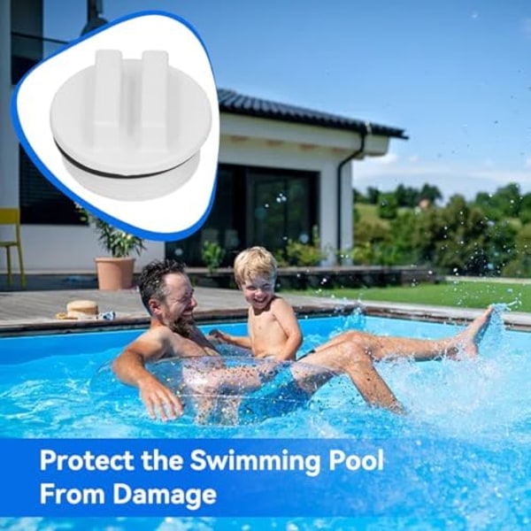 5 stk. Vinter Pool Prop, Pool Prop, Pool Skimmer Prop, Pool Return Prop Gevindede Pool Slange Propper med O-Ring til Pools og