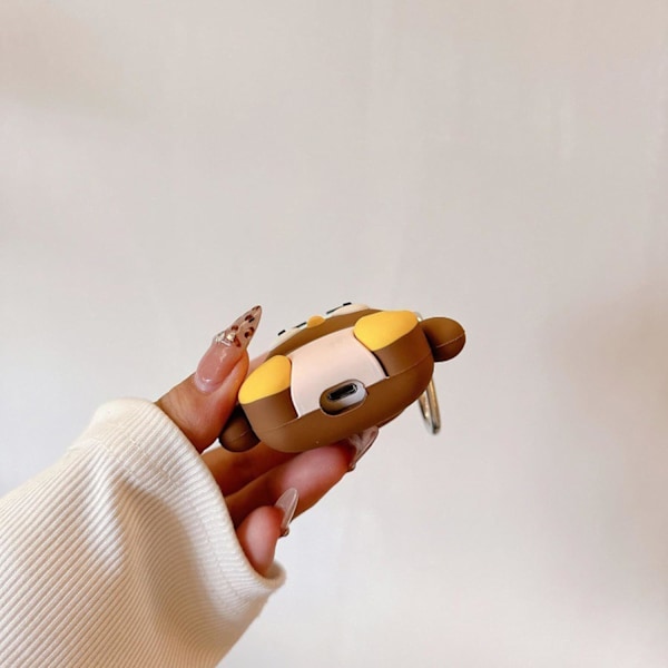 Sött Kawaii-fodral för AirPods 4, Skal Kompatibelt med AirPod 4:e generationen 2024, Roligt Uggla Stöttåligt Skyddande Hörlursfodral för Air pods 4 Ge