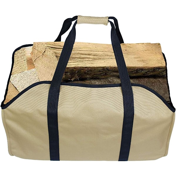 1 st. Canvas Eldstad Vedkorg (Gul), Gul, Casual