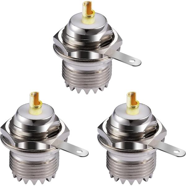 3PCS SO239 Skottanslutningar UHF Hon SO-239 Skottanslutning Nu