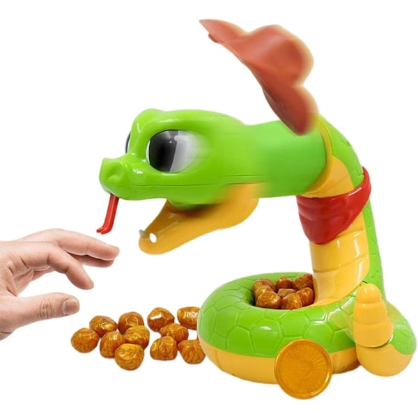 Elektrisk skræmmende slangelegetøj klapperslange Tricky legetøj Sjove dyr Bidelegetøj Multiplayer Party Family In
