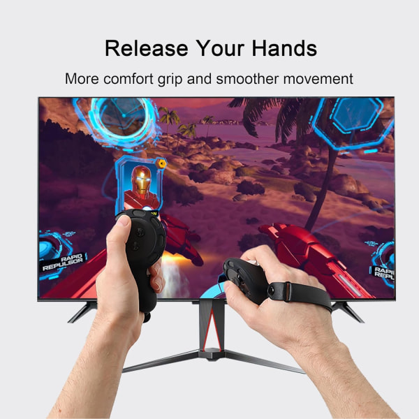 Grip Cover til Meta Quest 3 Controller, Anti-Slip Silikonedæksel