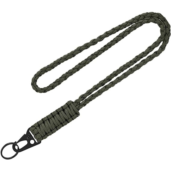 Lanyard Nøkkelring Heavy Duty Flettet Nøkkelring Lanyard Halsstropp C