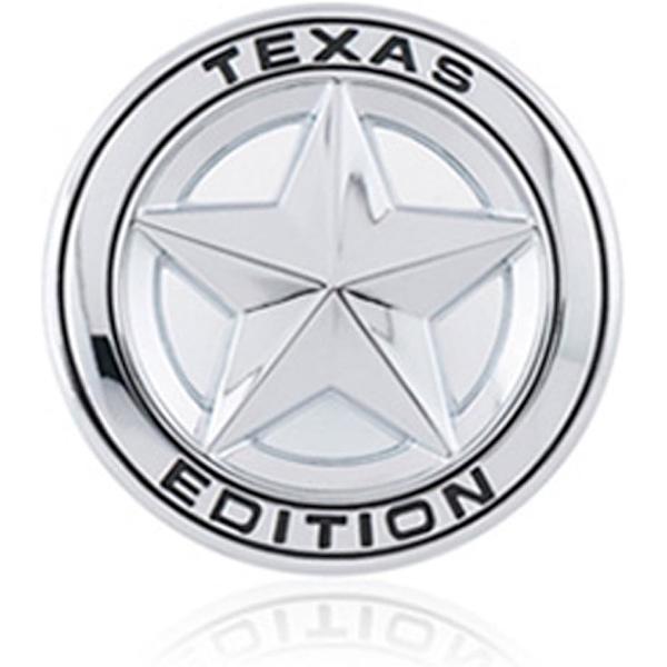 3D-metall Texas Edition -tähtilogo auton tarra