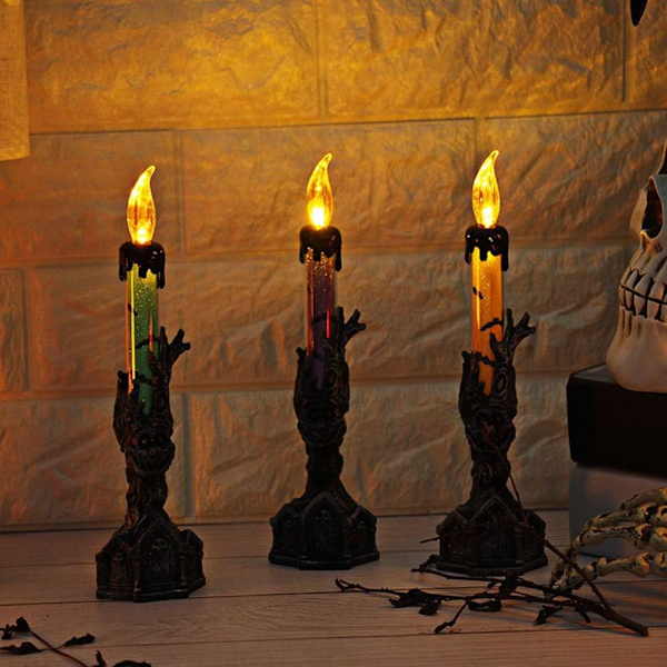 Batteridriven flamlös Halloween-ljus