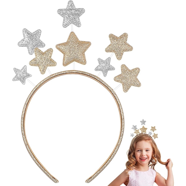 Star Headpiece Halloween Headband Funny Hairband Christmas Party Headwear Holiday Festival Hair Accessories for Girls Ki