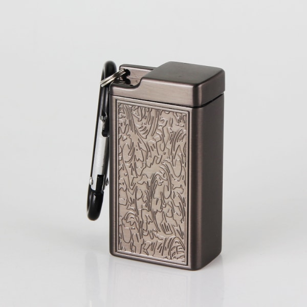 Mini bærbar lomme metal deodorant askebæger med nøglering
