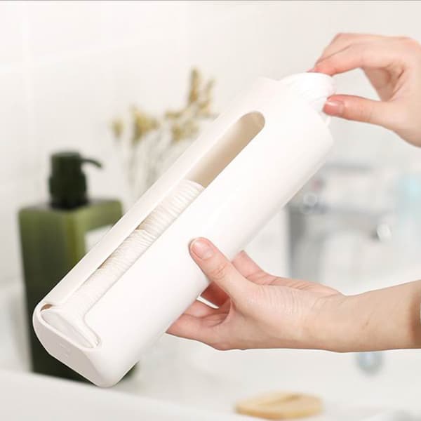 Bomullsdispenser, Bomullsholder, selvklebende krok, Laresa Hvit