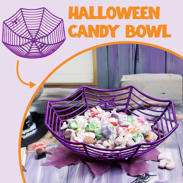 5 kpl Halloween-makeiskulhoja hämähäkinseitillä, sisustukseen, juhlatarvikkeet, pöydän koristeet, kummitusteemainen