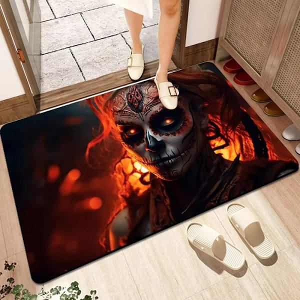 40*60cm(stil 1) Halloween-formad badrumsmatta halkfri söt bad