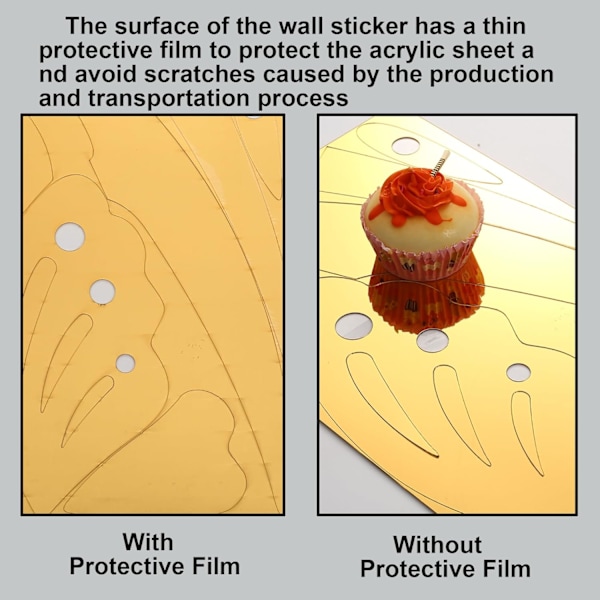 Spegelväggdekaler - 3D Blommiga Väggdekaler Väggmålningar för Vardagsrum Sovrum, DIY Väggdekor för TV-Bakgrund och Soffa B