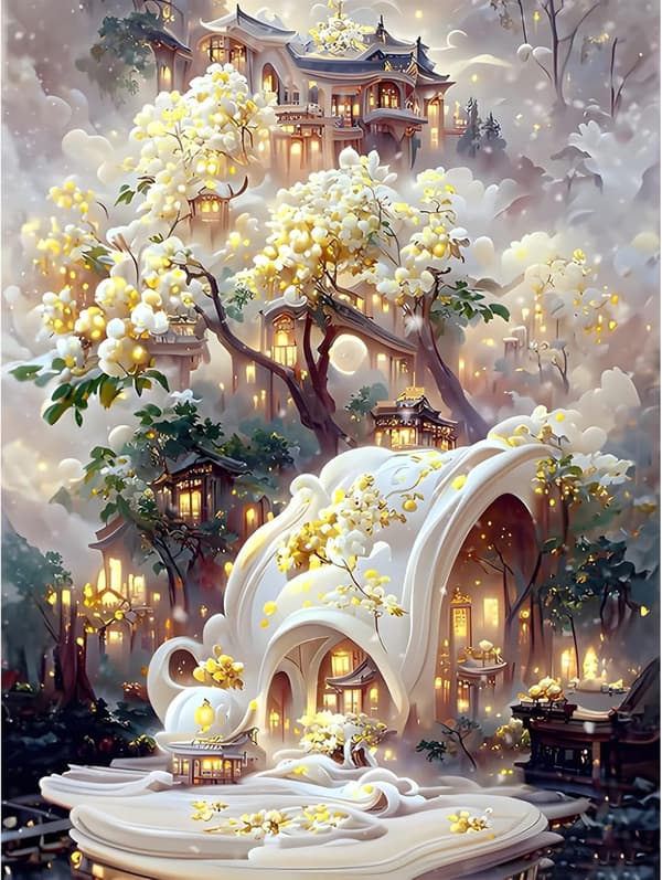 5D Diamantmaleri Elf World 30x40cm Stil 9