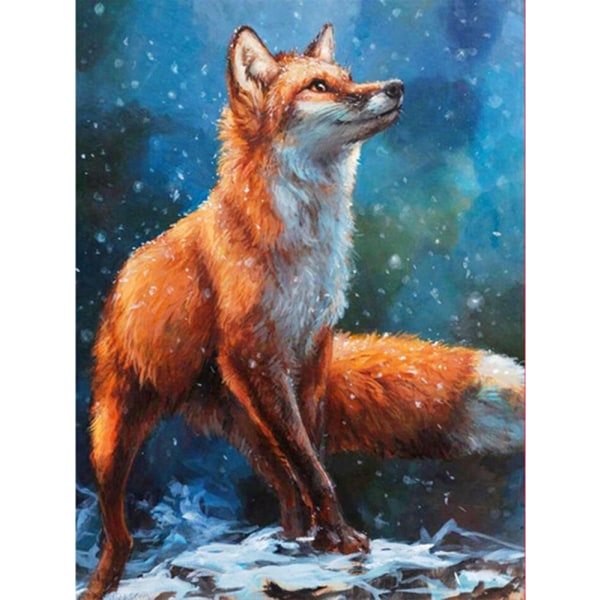 30 × 40 Snow Fox Diamond Painting (30 * 40, 1 st) Diamond Pa