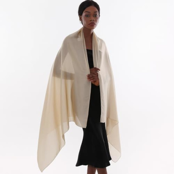 Dame Sjal Pashmina Shawl og Wraps til Aftenskjoler Ligesom Chiffon Silkesjal til Brude Bryllup