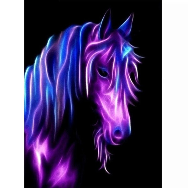 (30x40cm)Korssting DIY Diamond Painting Horse Series Diam