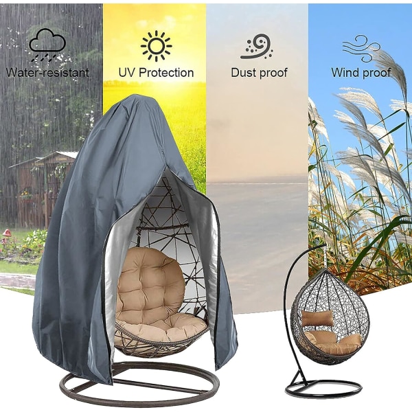Hängande Äggstolsskydd Rattan Utomhus Wicker Gungstol W