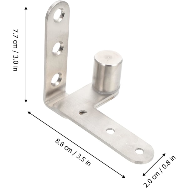 2 Pack Stainless Steel Heavy Duty Hinges, Carpenter Hinges for Wo