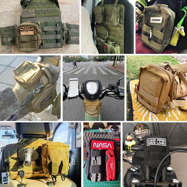 Taktisk väska Molle-påse Militär bältesväska EDC-påse för vandring vandring camping