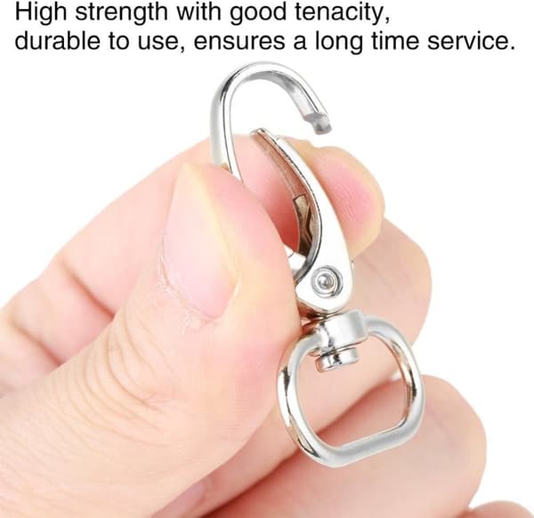 20 stk Svingbare Spenner Lanyard Snap Hook, 32mm Webbing Snap Hook, Svingbare Snap Hooks med Sinklegerings Hardware Svingbare Spenner