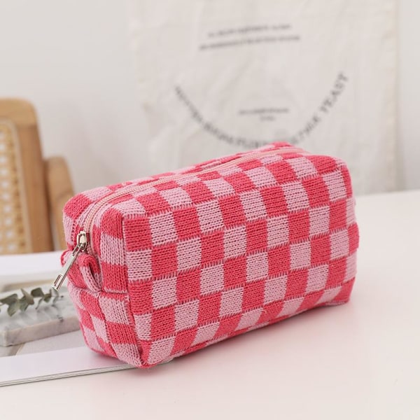 2-pak stor makeuptaske, pensel opbevaringstaske, ternet makeuptaske og rejsetoilettaske