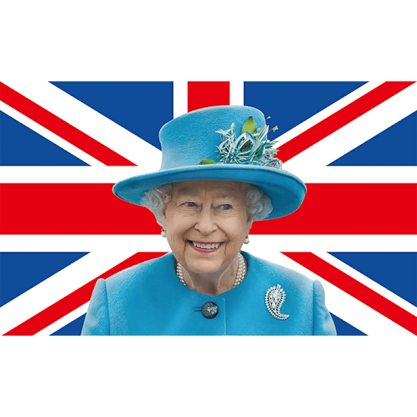 Hennes Majestäts flagga, drottning av Storbritannien minnesflagga, Qu