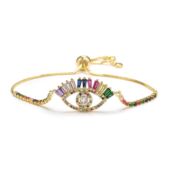 3 stk. Style B Forgyldt Ondt Øje Armbånd til Kvinder Delikat Han