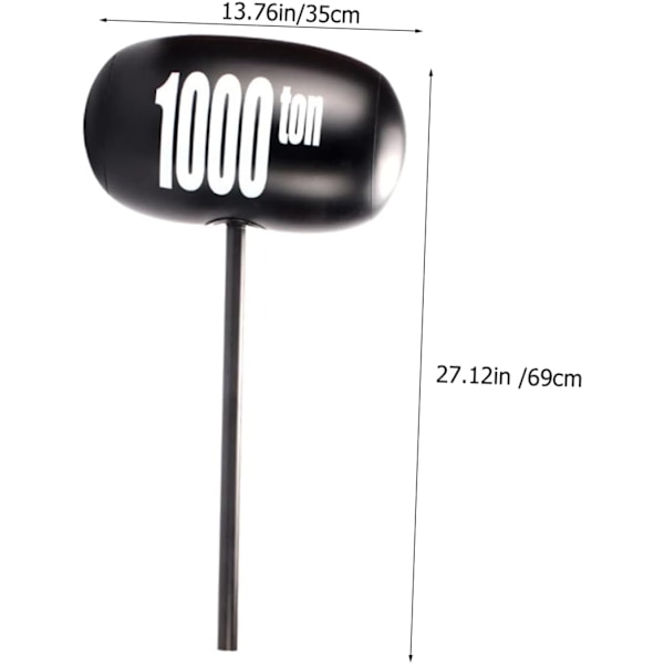（60cm）2 stk. oppusteligt hammerlegetøj oppustelig kølle børn mini lykkehjul poolparty hammer kæmpe oppustelig