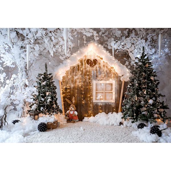 Julfotografering Bakgrund, 2x1.5m Fotostudio Bakgrunder, Hemfest Dekoration Bakgrund, Bab
