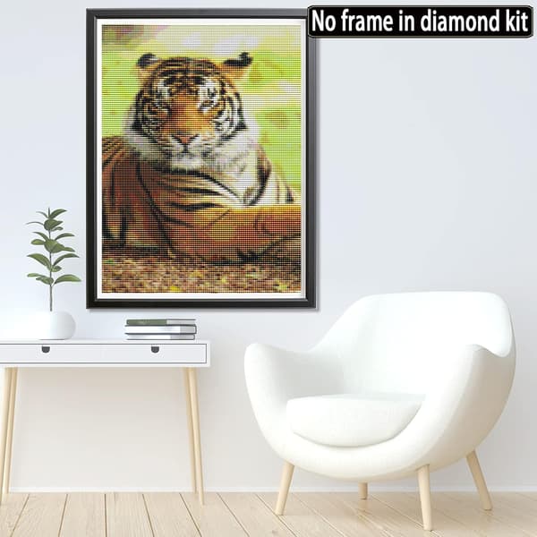 (30x40cm) 5D Diamantmålning Tiger 26