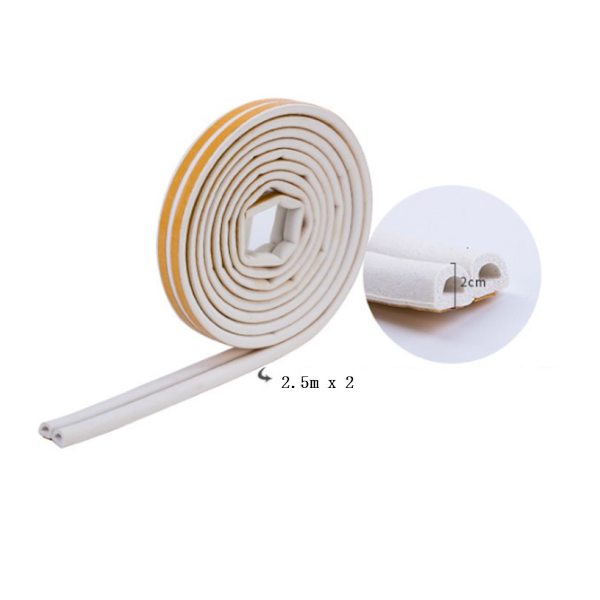 5m x 2cm - Vit termoplastisk tätningslist