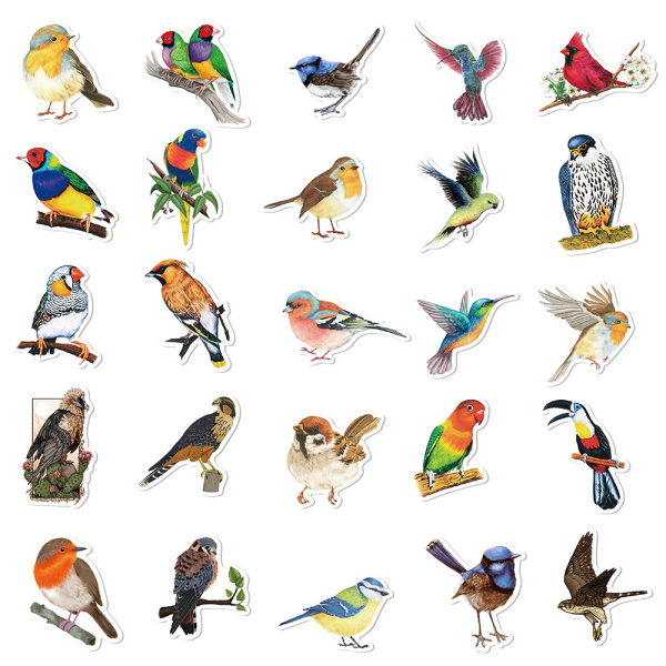 Petits oiseaux(Petit) Autocollants Muraux Mural Tarrat Chambr