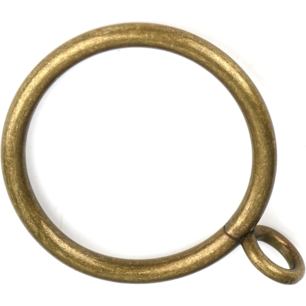 (Set om 30 st Gardinringar) Antik Brons Gardinringar med Öglor för Gardinstänger (2,5 cm Innerdiameter)