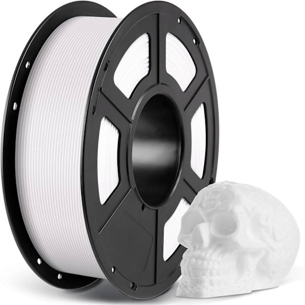 (Hvid) PLA Filament til 3D-printer Hvid, 1KG 1,75mm PLA Filament til 3D-print på 3D-printer a
