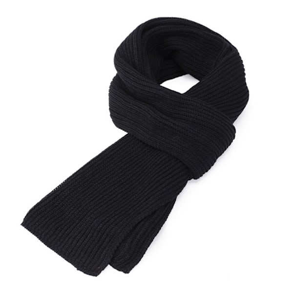 Halsduk Herr Vinterhalsduk Stickad Halsduk Unisex Varm Ren Färg Sca