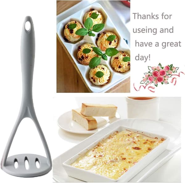 2 st potatismosare i silikon, köksredskap för non-stick