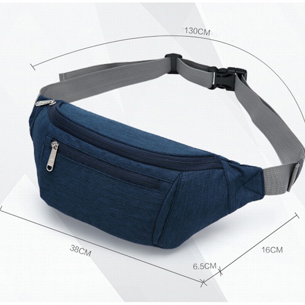 Midjeväska för män och kvinnor - Bumbag - Lätt midjeväska