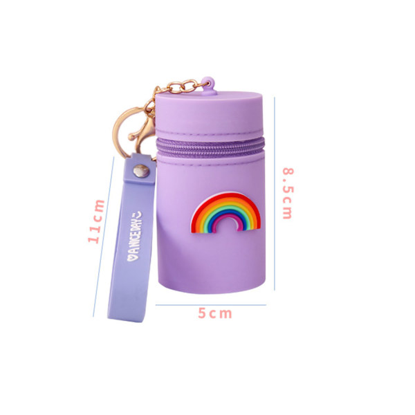 Petit Porte-clés Porte-Monnaie, Seau Porte-clés Porte-Monnaie Change Pouch, Porte-clés en Silicone P